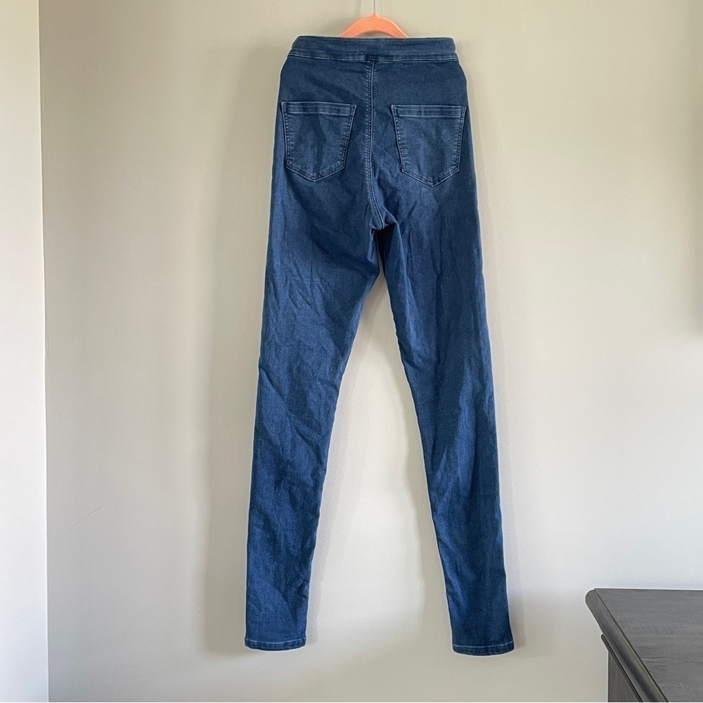 Topshop Moto Joni High Waist Skinny Jean 26 32 Mid Blue Super Stretch - Picture 3 of 8